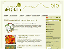 Tablet Screenshot of grainesdelpais.com